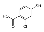 2-chloro-4-sulfanylbenzoic acid结构式