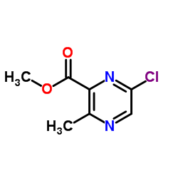Methyl 6-chloro-3-methyl-2-pyrazinecarboxylate structure