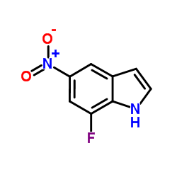 7-Fluoro-5-nitro-1H-indole Structure