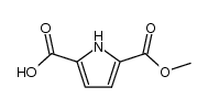 pyrrole-2,5-dicarboxylic acid monomethyl ester Structure
