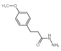 3-(4-甲氧基苯基)丙酰肼结构式