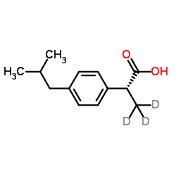 (R)-(-)-Ibuprofen-d3结构式