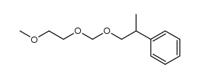 (+/-)-[1-[(2-methoxyethoxy)methoxy]propan-2-yl]benzene结构式