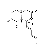 (1S,4aR,7R,8aR)-4,7-dimethyl-1-((1E,3E)-penta-1,3-dien-1-yl)tetrahydro-1H-isochromene-3,8(4H,8aH)-dione Structure