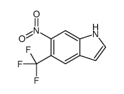 6-硝基-5-(三氟甲基)-1H-吲哚结构式