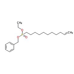 10-十一碳烯膦酸苄基乙基二酯结构式