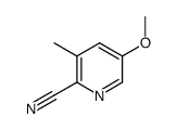 5-甲氧基-3-甲基-2-吡啶甲腈结构式