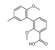 2-methoxy-3-(2-methoxy-5-methylphenyl)benzoic acid Structure