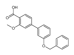 2-methoxy-4-(3-phenylmethoxyphenyl)benzoic acid Structure