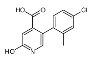 5-(4-chloro-2-methylphenyl)-2-oxo-1H-pyridine-4-carboxylic acid Structure