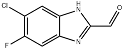 5-氯-6-氟-1H-苯并咪唑-2-甲醛结构式