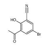 3-Acetyl-5-bromo-2-hydroxybenzonitrile Structure