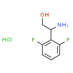 2-氨基-2-(2,6-二氟苯基)乙醇盐酸盐结构式
