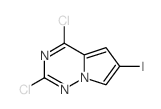 2,4-Dichloro-6-iodo-pyrrolo[2,1-f][1,2,4]triazine structure