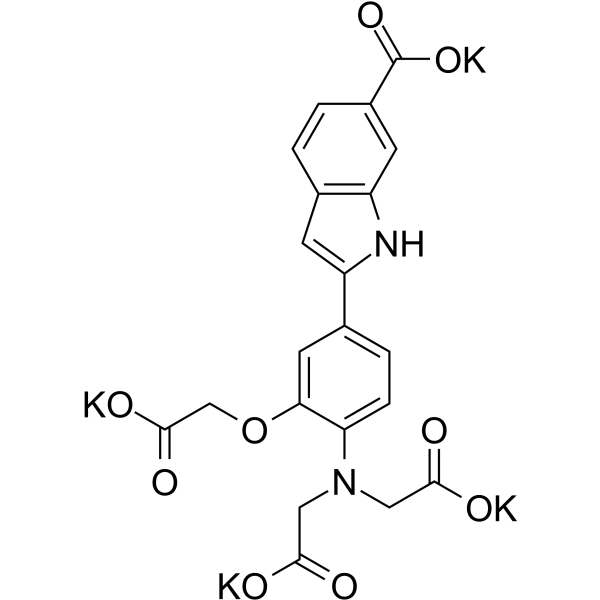 Mag-Indo-1 tetrapotassium salt Structure