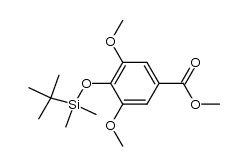 methyl 4-[(tert-butyldimethylsilyl)oxy]-3,5-dimethoxybenzoate结构式