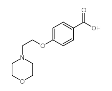 4-(2-吗啉-4-基-乙氧基)苯甲酸结构式