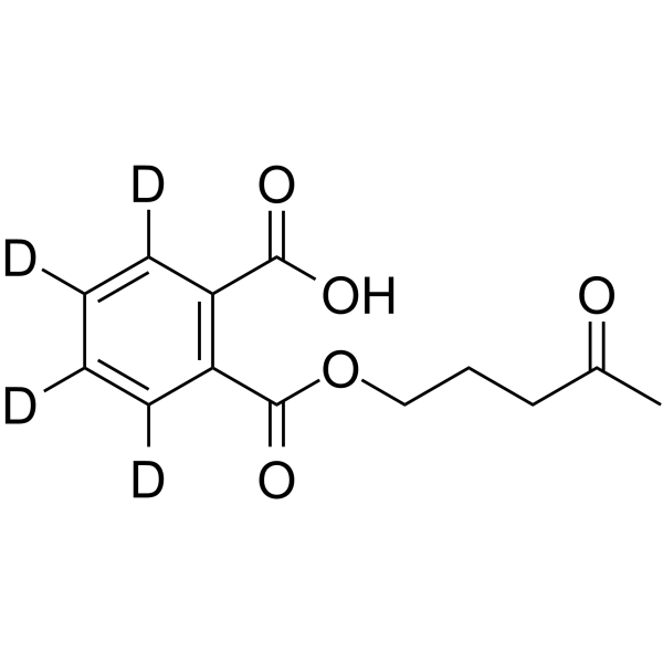 Mono(4-oxopentyl)phthalate-d4结构式
