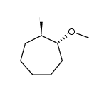(1R,2R)-1-iodo-2-methoxycycloheptane结构式