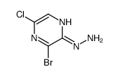 1-(3-bromo-5-chloropyrazin-2-yl)hydrazine structure