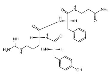 Tyr-D-Arg-Phe-β-Ala-NH2 structure