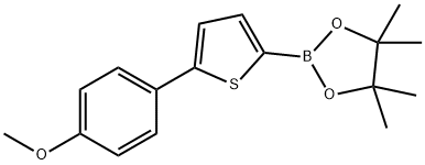 5-(4-Methoxyphenyl)thiophene-2-boronic acid pinacol ester结构式