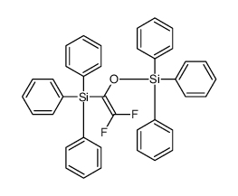 (2,2-difluoro-1-triphenylsilylethenoxy)-triphenylsilane结构式