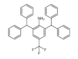2,6-双(二苯甲基)-4-三氟甲基苯胺结构式