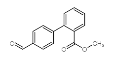 4'-甲酰基-[1,1'-联苯]-2-羧酸甲酯结构式
