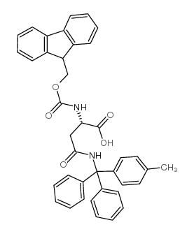 N2-[(9H-芴-9-基甲氧基)羰基]-N-[(4-甲基苯基)二苯基甲基]-L-天冬氨酸图片