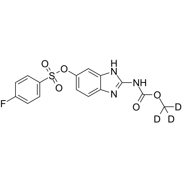鲁苯达唑-D3结构式
