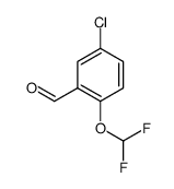 5-氯-2-(二氟甲氧基)苯甲醛结构式