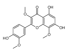 5,7,4'-Trihydroxy-3,8,3'-trimethoxyflavone structure