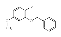 1-溴-4-甲氧基-2-苯基甲氧基苯结构式