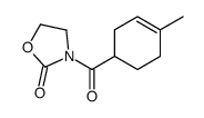 3-(4-methylcyclohex-3-ene-1-carbonyl)-1,3-oxazolidin-2-one Structure