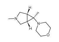 4-(1α,5α,6α-3,6-Dimethyl-3-azabicyclo[3.1.0]hex-6-yl)morpholine结构式
