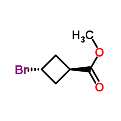 methyl trans-3-bromocyclobutane-1-carboxylate Structure