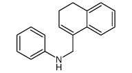 N-(3,4-dihydronaphthalen-1-ylmethyl)aniline Structure