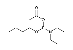 acetic O-butyl-N,N-diethyl-phosphoramidous anhydride结构式