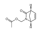 (1R,4S)-N-acetoxymethyl-2-azabicyclo[2.2.1]hept-5-en-3-one Structure