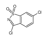 3,6-dichloro-1,2-benzothiazole 1,1-dioxide Structure
