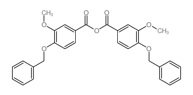 (3-methoxy-4-phenylmethoxybenzoyl) 3-methoxy-4-phenylmethoxybenzoate Structure