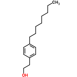乙酸-[2-(4-辛基苯基)]乙醇结构式