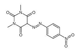1,3-dimethyl-5-[(4-nitrophenyl)diazenyl]-1,3-diazinane-2,4,6-trione Structure