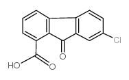 9H-Fluorene-1-carboxylicacid, 7-chloro-9-oxo- Structure