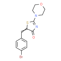 5-(4-Bromobenzylidene)-2-(4-morpholinyl)-1,3-thiazol-4(5H)-one结构式