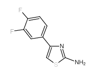 2-氨基-4-(3,4-二氟苯基)噻唑结构式