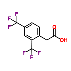 2,4-双(三氟甲基)苯乙酸结构式