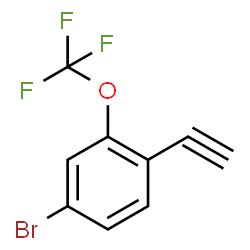 4-溴-1-乙炔基-2-(三氟甲氧基)苯结构式