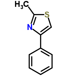 2-Methyl-4-phenyl-thiazole Structure